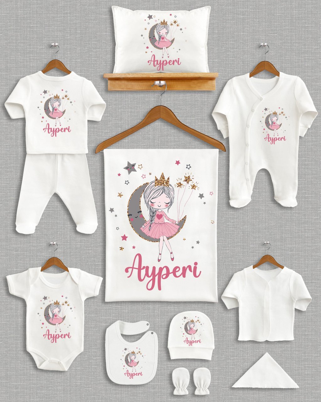 Peri Kızı Tasarımı 11'li Organik  Hastane Çıkışı