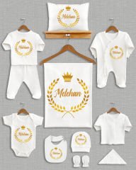 Çelenk Tasarımı 11'li Organik İsme Özel Hastane Çıkışı