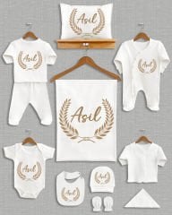 Çelenk Tasarımı 11'li Organik İsme Özel Hastane Çıkışı