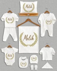 Çelenk Tasarımı 11'li Organik İsme Özel Hastane Çıkışı