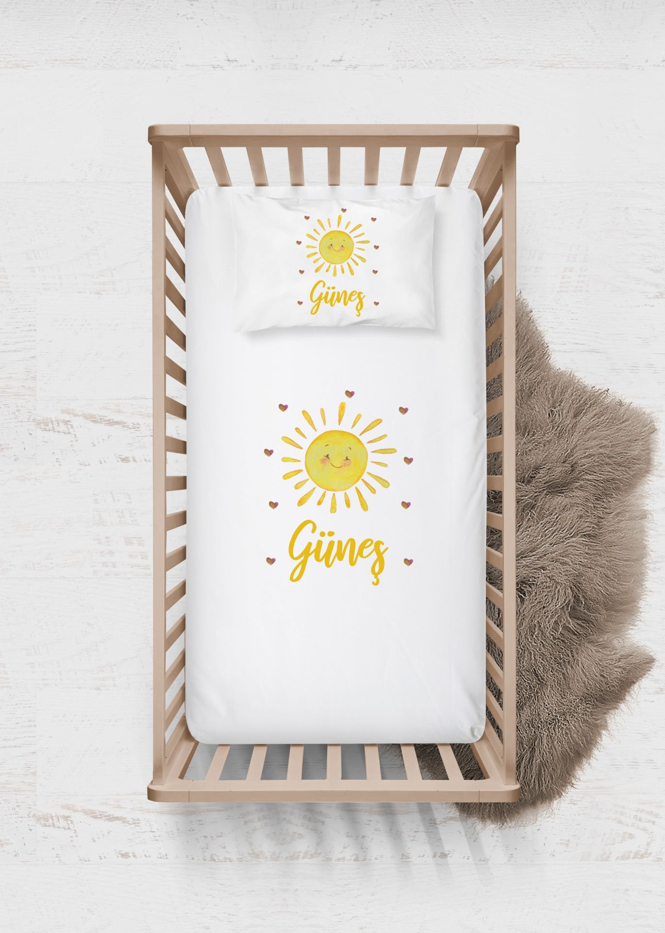 Güneş Tasarımı Çarşaf Seti