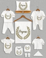 Çelenk Tasarımı 11'li Organik İsme Özel Hastane Çıkışı