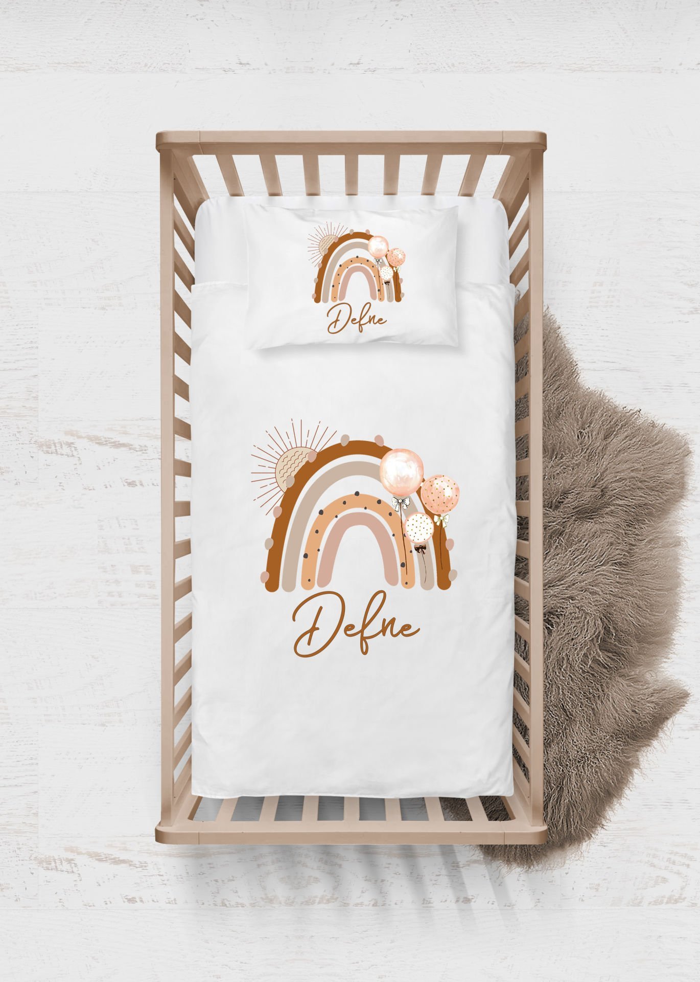 Gökkuşağı Tasarımı Nevresim Takımı