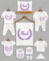 Çelenk Tasarımı 11'li Organik İsme Özel Hastane Çıkışı