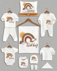 Güneşli Gökkuşağı Tasarımı 11'li Organik  Hastane Çıkışı