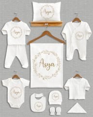 Çelenk Tasarımı 11'li Organik İsme Özel Hastane Çıkışı