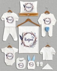 Çelenk Tasarımı Ponponlu Tavşan Kulaklı 11'li Organik Hastane Çıkışı