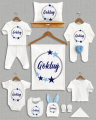 Çelenk Yıldız Tasarımı Ponponlu Tavşan Kulaklı 11'li Organik Hastane Çıkışı