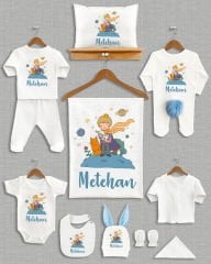 Küçük Prens Tasarımı Ponponlu Tavşan Kulaklı 11'li Organik Hastane Çıkışı