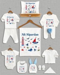 Deniz Temalı Ponponlu Tavşan Kulaklı 11'li Organik Hastane Çıkışı