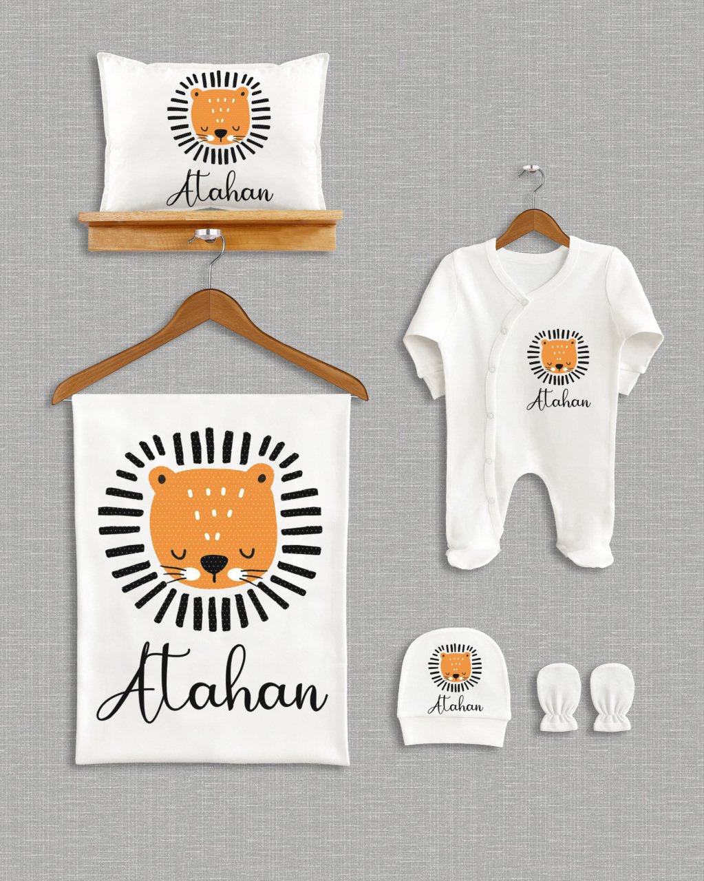 Sevimli Hayvan Tasarımı 5'li Organik Hastane Çıkışı