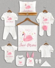 Kuğu Tasarımı Ponponlu Tavşan Kulaklı 11'li Organik Hastane Çıkışı