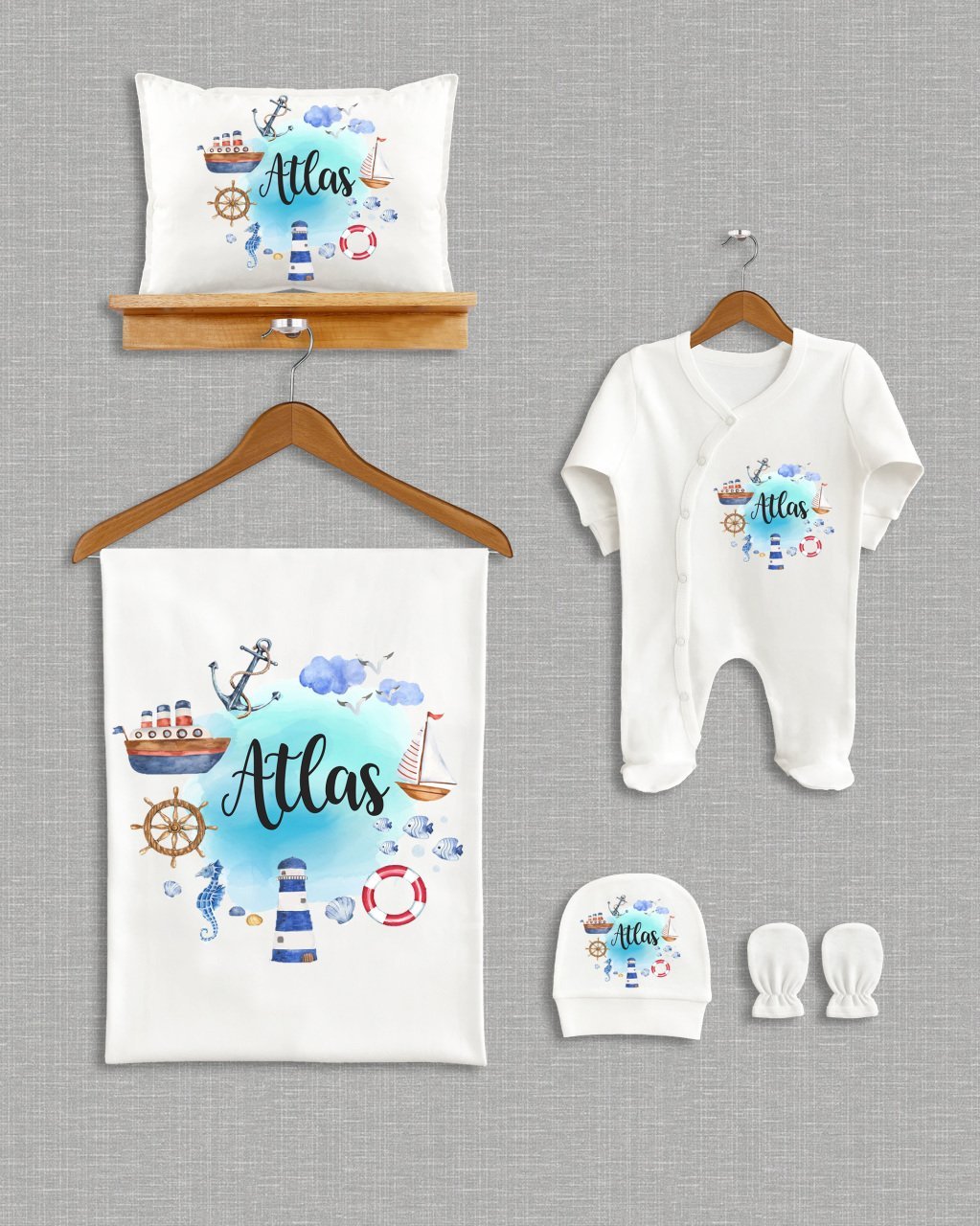 Deniz Temalı 5'li Organik Hastane Çıkışı