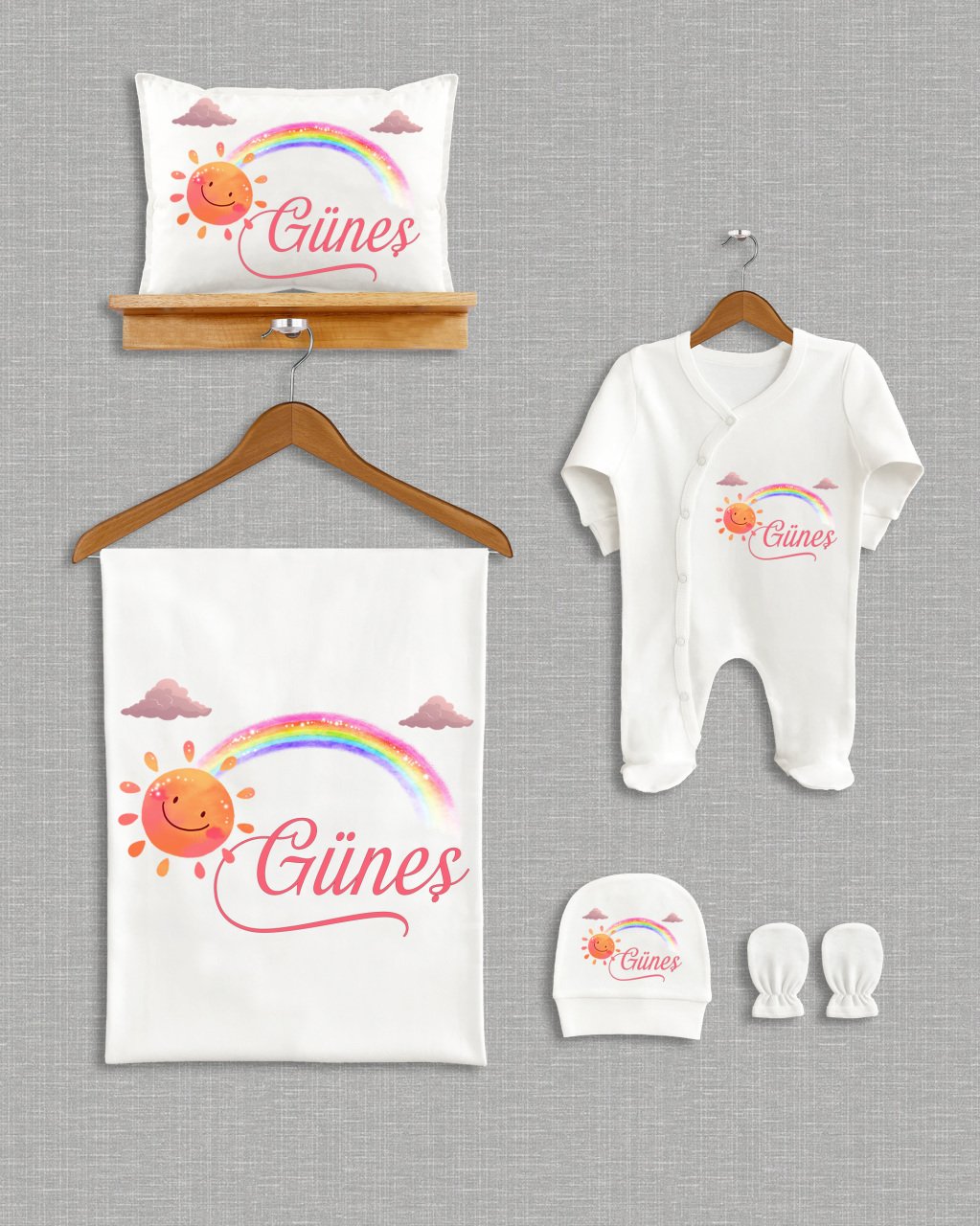 Gökkuşağı Güneş Tasarımı 5'li Organik Hastane Çıkışı