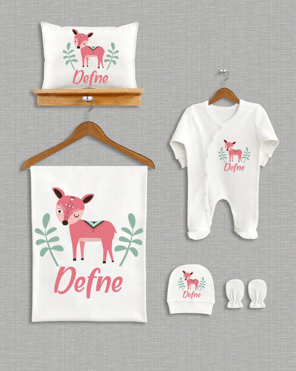 Sevimli Hayvan Tasarımı 5'li Organik Hastane Çıkışı