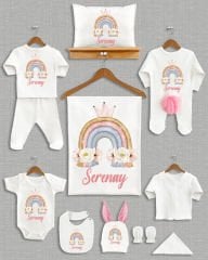 Gökkuşağı Ponponlu Tavşan Kulaklı 11'li Organik Hastane Çıkışı