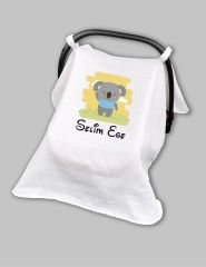 Sevimli Koala Tasarımı Müslin Puset Örtüsü