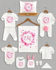 Kiraz Çiçeği Tasarımı Ponponlu Tavşan Kulaklı 11'li Organik Hastane Çıkışı